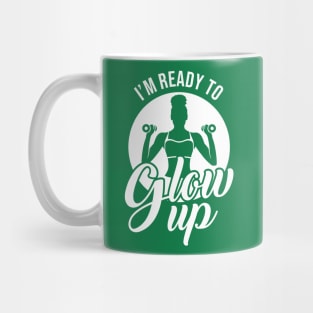 Glow Up Now Workout T-Shirt Mug